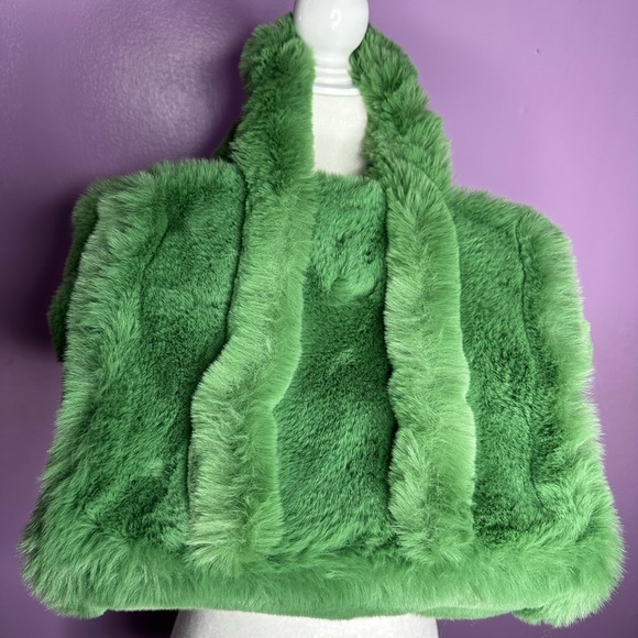 Tote Bags for Women, Fluffy Tote Bags Top-Handle Trendy Plush for Travel Work - Picture 2 of 7